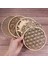 B-10 cm Ahşap Duvar Tabelası Yaşam Şekli Çiçek Lazer Kesim Ahşap Duvar Sanatı El Yapımı Coaster Craft Yapımı Kutsal Geometri Süs Ev Dekor (Yurt Dışından) 5