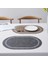 Oval Koyu Gri 44X30CM (1 Adet) Yemek Masası Için Deri Servis Altlıkları Su Geçirmez Isıya Dayanıklı Iskandinav Tarzı Mutfak Için Batı Masa Mat Yıkanabilir Sofra Takımı (Yurt Dışından) 4