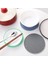 Tip 7 17.5X17.5 cm 1 Adet Silikon Mat Coaster Gıda Sınıfı Malzeme Placemat Kaymaz Masa Mat Mutfak Aksesuarları Araçlar Yuvarlak Bardak Mat (Yurt Dışından) 4