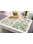 LM3614 32X42CM-KETEN 32X42CM Çiçek Mutfak Servis Altlığı Renkli Gül Çiçek Yemek Masası Mat Isı Yalıtım Fincan Kase Coaster Pad Ev Dekor Kahve Mat (Yurt Dışından) 5