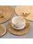Style1 11 cm Isı Yalıtımı Yuvarlak Ped Coaster Placemat El Yapımı Mısır Su Çim Örgü Mat Placemat Masa Paspasları Ev Dekor Çim Paspaslar (Yurt Dışından) 5
