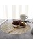 Altın 4 Adet 6/4 Adet Yuvarlak Placemats Restoran Içi Boş Pvc Dekorasyon Yemek Matı Anti-Sıcak Yemek Masası Hattı Mat Biftek Tabağı Ped (Yurt Dışından) 4