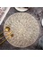 Altın 4 Adet 6/4 Adet Yuvarlak Placemats Restoran Içi Boş Pvc Dekorasyon Yemek Matı Anti-Sıcak Yemek Masası Hattı Mat Biftek Tabağı Ped (Yurt Dışından) 5
