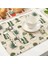 N 1 Adet Kaktüs Desen Placemat Yemek Masası Mat Pamuk Keten Içecek Coaster Kase Fincan Paspaslar Mutfak Pedleri 42*32 cm Ev Dekor MP0018 (Yurt Dışından) 5