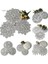 Beyaz 3 Yuvarlak 15 cm Yenı Gül Çiçek Dantel Yuvarlak Nakış Masa Yer Mat Noel Düğün Pedi Çay Kahve Placemat Fincan Tabak Altlığı Bardak Altlığı Peçete Mutfak (Yurt Dışından) 2