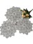 Beyaz 3 Yuvarlak 15 cm Yenı Gül Çiçek Dantel Yuvarlak Nakış Masa Yer Mat Noel Düğün Pedi Çay Kahve Placemat Fincan Tabak Altlığı Bardak Altlığı Peçete Mutfak (Yurt Dışından) 3