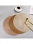 Gül Altın Yuvarlak 38 cm 38 cm Yuvarlak Pvc Placemat Mutfak Yemek Masası Paspaslar Biftek Pedi Anti-Haşlanma Yalıtım Pedleri Ins Nordic Otel Restoran Ev Dekor (Yurt Dışından) 3