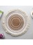 2CD-51001-017 Yuvarlak 38 cm Iskandinav Tarzı Kaymaz Mutfak Placemat Coaster Pamuk Keten Nakış Ped Bulaşık Kahve Fincanı Masa Mat Ev Dekor 51001 (Yurt Dışından) 1