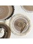 2CD-51001-017 Yuvarlak 38 cm Iskandinav Tarzı Kaymaz Mutfak Placemat Coaster Pamuk Keten Nakış Ped Bulaşık Kahve Fincanı Masa Mat Ev Dekor 51001 (Yurt Dışından) 2
