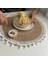 2CD-51001-017 Yuvarlak 38 cm Iskandinav Tarzı Kaymaz Mutfak Placemat Coaster Pamuk Keten Nakış Ped Bulaşık Kahve Fincanı Masa Mat Ev Dekor 51001 (Yurt Dışından) 4