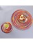 Kırmızı 30CM Masa Mat 11CM-38CM Yuvarlak Dokuma Placemats Mutfak Isıya Dayanıklı Kaymaz Fincan Mat Restoran Ev Dekorasyon Yemek Masası Pedi (Yurt Dışından) 5
