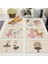 PM0044-1 1 Adet Sevimli Kız Pamuk Keten Ped Desen Mutfak Placemat Kawaii Coaster Kase Fincan Mat Yemek Masası Paspaslar 42*32 cm Ev Dekor PM0044 (Yurt Dışından) 2
