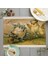 LE548 42X32 cm Vintage Fransız Paskalya Placemat Çiftlik Evi Sevimli Civciv Keten Yemek Masası Paspaslar Coaster Pad Kase Kahve Fincanı Mat 42X32 cm (Yurt Dışından) 5