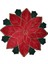 Kırmızı 2 Yuvarlak 35 cm Popüler Yuvarlak Kırmızı Nakış Masa Yer Mat Ped Bez Bardak Bardak Altlığı Peçete Kahve Çay Altlığı Noel Poinsettia Çiçek Placemat Mutfak (Yurt Dışından) 1