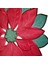 Kırmızı 2 Yuvarlak 35 cm Popüler Yuvarlak Kırmızı Nakış Masa Yer Mat Ped Bez Bardak Bardak Altlığı Peçete Kahve Çay Altlığı Noel Poinsettia Çiçek Placemat Mutfak (Yurt Dışından) 3