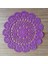 Mavi Yuvarlak 20 cm Popüler Pamuk Placemat Bardak Altlığı Mutfak Noel Çiçek Yemek Tabağı Masa Yer Mat Kumaş Tığ Işi Çay Kahve Bardak Altlığı Peçete Ped (Yurt Dışından) 3