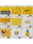 LM3133 32X42CM-KETEN Sarı Pamuk Keten Placemat Masa Geometrik Ananas Meyve Yemek Masası Mat Yemek Kasesi Coaster Pad Ev Dekor 32X42CM (Yurt Dışından) 2