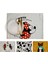 Pm-08 Dikdörtgen 46CMX33CM Mickey Mouse Baskı Mutfak Servis Altlığı Disney Yemek Pişirme Paspasları Batı Pedi Pamuk Keten Bardak Altlığı Kase Isıya Dayanıklı Mat (Yurt Dışından) 2