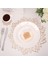 10CM Coaster 6 Adet 4/8 Adet Altın Gümüş Pvc Placemat Yemek 38CM Masa Mat Yıkanabilir Çiçek Tasarımı Düğün Ev Dekorasyonu Için 10CM Coaster Masa Pedleri (Yurt Dışından) 5