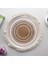 2CD-51001-017 Pamuk Keten Nakış Pedi Bulaşık Kahve Fincanı Masa Mat Yuvarlak 38 cm Iskandinav Tarzı Kaymaz Mutfak Placemat Coaster Ev Dekor 51001 (Yurt Dışından) 1