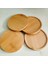 8 cm Çay Kahve Fincan Altlığı Placemats Dekor Ceviz Bambu Bardak Dayanıklı Isıya Dayanıklı Kare Yuvarlak Içecek Mat Kase Demlik Dropship (Yurt Dışından) 3