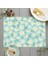 H118564 Bohem Çiçek Desen Placemat Mutfak Dekoru Pamuk Keten Boho Yemek Masası Paspaslar Coaster Pad Kase Kahve Fincanı Mat 42X32 cm (Yurt Dışından) 3