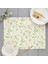H118564 Bohem Çiçek Desen Placemat Mutfak Dekoru Pamuk Keten Boho Yemek Masası Paspaslar Coaster Pad Kase Kahve Fincanı Mat 42X32 cm (Yurt Dışından) 5