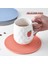 Kırmızı 17.5 cm Iskandinav Tarzı Silikon Mat Coaster Gıda Sınıfı Malzeme Placemat Kaymaz Masa Mat Mutfak Aksesuarları Alet Yuvarlak Bardak Mat (Yurt Dışından) 5
