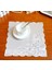 Bej Kare 28 cm Popüler Çiçek Örgü Masa Yer Mat Kumaş Nakış Tabak Placemat Ped Kahve Çay Altlığı Fincan Noel Düğün Mutfak Bardak Altlığı Peçete (Yurt Dışından) 1