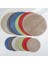 GREEN18CM 2 Adet 2/4/6 Adet Dokuma Yuvarlak Placemat Masa Mat Pad Isıya Dayanıklı Kaseler Kahve Fincanları Coaster Sofra Mat Ev Dekorasyon Mutfak Aracı (Yurt Dışından) 5