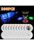 20PCS Mavi Aydınlık Bardak Etiket 1/10/20/200PCS LED Coaster Light Up Bardak Çıkartmalar Likör Şişesi Içecek Aydınlık Bardak Mat Club Bar Parti Araba Düğün Vazo Dekor (Yurt Dışından) 4