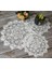 Beyaz 4 Yuvarlak 25 cm Yenı Gül Çiçek Dantel Yuvarlak Nakış Masa Yer Mat Noel Düğün Pedi Çay Kahve Placemat Fincan Tabak Altlığı Bardak Altlığı Peçete Mutfak (Yurt Dışından) 1