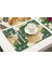 LM3620 32X42CM-KETEN 32X42CM Yeşil Tropikal Yapraklar Mutfak Mat Altın Baskı Bitki Yemek Masası Mat Coaster Pad Kase Fincan Isı Yalıtım Placemat (Yurt Dışından) 5