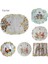 Gösterildiği Gibi Yuvarlak 30 cm Sevimli Saten Paskalya Tavşanı Tavuk Yumurtası Nakış Yer Masa Mat Kumaş Tabak Altlığı Ped Fincan Bardak Altlığı Peçete Mutfak Yemek Placemats Dekor (Yurt Dışından) 2