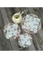 Gösterildiği Gibi Yuvarlak Yuvarlak 25 cm Modern Masa Yer Mat Ped Kumaş Nakış Fincan Kupa Kahve Çay Bardak Altlığı Peçete Içecek Coaster Noel Dekorasyon Akşam Yemeği Parti Mutfak (Yurt Dışından) 3