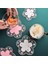 Pembe 10 cm Kiraz Çiçeği Coaster Yalıtım Matı Kaymaz Mat Ev Çay Bardağı Mat Anti-Haşlanma Yemek Masası Paspaslar Içecek Fincan Bardak (Yurt Dışından) 3
