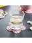 Pembe 10 cm Kiraz Çiçeği Coaster Yalıtım Matı Kaymaz Mat Ev Çay Bardağı Mat Anti-Haşlanma Yemek Masası Paspaslar Içecek Fincan Bardak (Yurt Dışından) 4
