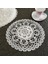 Beyaz 4 Yuvarlak 25 cm Yenı Yuvarlak Dantel Ay Çiçeği Nakış Placemat Bardak Altlığı Mutfak Düğün Noel Masa Yer Mat Bez Ped Yeni Yıl Bardak Altlığı Peçete (Yurt Dışından) 4