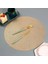 Gül Altın Çapı 38CM 4 Adet 6/4pcs Yuvarlak Placemats Restoran Yemek Masası Buğday Kulak Desenli Dekorasyon Mat Içi Boş Pvc Buğday Yemeği Tablemat Biftek Plaka Pedi (Yurt Dışından) 2