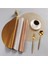 Gül Altın Çapı 38CM 4 Adet 6/4pcs Yuvarlak Placemats Restoran Yemek Masası Buğday Kulak Desenli Dekorasyon Mat Içi Boş Pvc Buğday Yemeği Tablemat Biftek Plaka Pedi (Yurt Dışından) 3