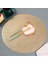 Gül Altın Çapı 38CM 4 Adet 6/4pcs Yuvarlak Placemats Restoran Yemek Masası Buğday Kulak Desenli Dekorasyon Mat Içi Boş Pvc Buğday Yemeği Tablemat Biftek Plaka Pedi (Yurt Dışından) 4