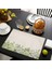LE521 42X32 cm Suluboya Çiçekli Çalılar Placemat Çiçek Botanik Bitkisel Keten Yemek Masası Paspaslar Coaster Pad Kase Kahve Fincanı Mat 42X32 cm (Yurt Dışından) 1