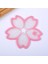 Sakura Coaster 19.5 cm Kiraz Çiçeği Coaster Kawaii Japonya Tarzı Sakura Bardak Kahve Fincanları Için Kaymaz Masa Placemat Çay Süt Kupa Ev Dekorları (Yurt Dışından) 1