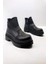 Izlife İZ226 K036 Siyah Kadın Casual Bot 5