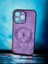Apple iPhone 13 Pro Uyumlu Desenli Magesafe Kablosuz Şarj Özellikli Kılıf Mor Renkli Kılıf Modeli 1