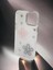 Apple iPhone 13 Pro Max Uyumlu Parlak Çiçek Desenli Şık Aksesuar Hediyesi Ile Birlikte Beyaz Kılıf Modeli 3