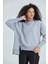 Eteği Yırtmaçlı Basic Sweatshirt 3
