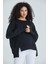 Eteği Yırtmaçlı Basic Sweatshirt 5