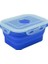 Mavi 350ML 4 Boyutları Silikon Katlanır Bento Kutusu Katlanabilir Öğle Yemeği Kutusu Mikrodalgada Taşınabilir Yemek Gıda Saklama Kabı Çocuk Yetişkin Için (Yurt Dışından) 1