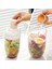 Yeşil 3ın1 Taşınabilir Salata Bardağı Kahvaltı Salata Kasesi Çatal Okul Öğle Yemeği Kutusu Gıda Saklama Bento Kutusu Yoğurt Yulaf Ezmesi Tahıl Süt Fincan Spor (Yurt Dışından) 5